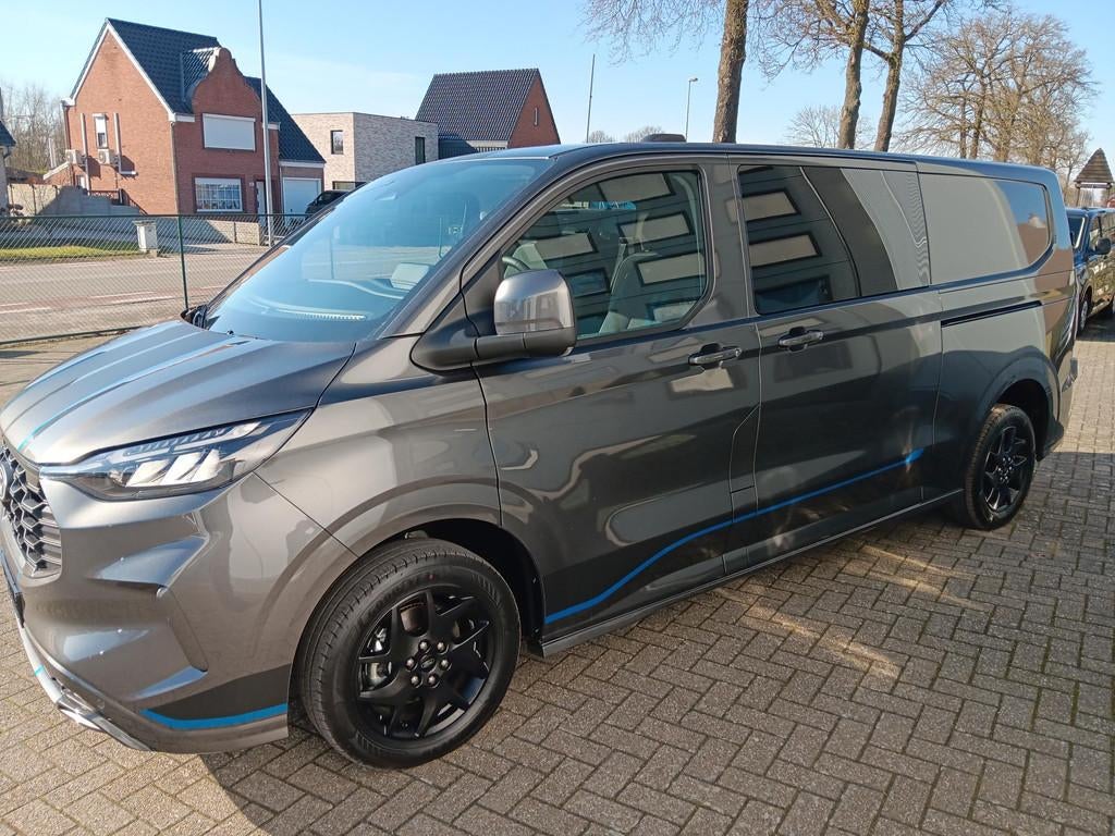 Ford Transit Custom SPORT L1 en L2 5pl Inklap trekh 45620 ex, Neuf, Argent ou Gris, Achat, 6 portes