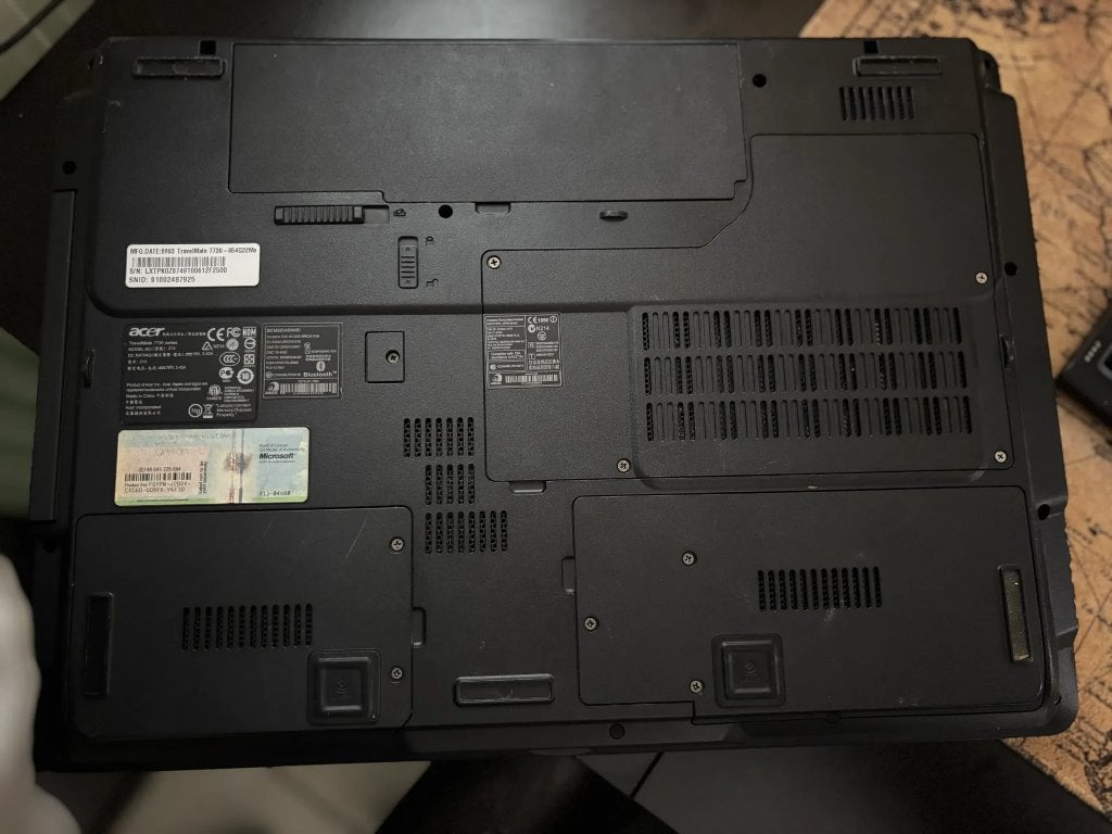 Acer TravelMate 7730 Laptop – Intel Core 2 Duo T6570, Enlèvement, Acer