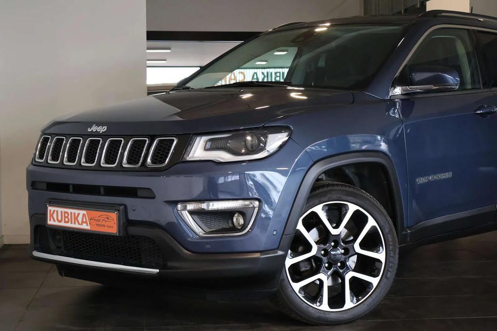 Jeep Compass Compass 1.3 Turbo 4x2 Limited CruiseC Garantie*, Automaat, Gebruikt, 4 cilinders, Blauw
