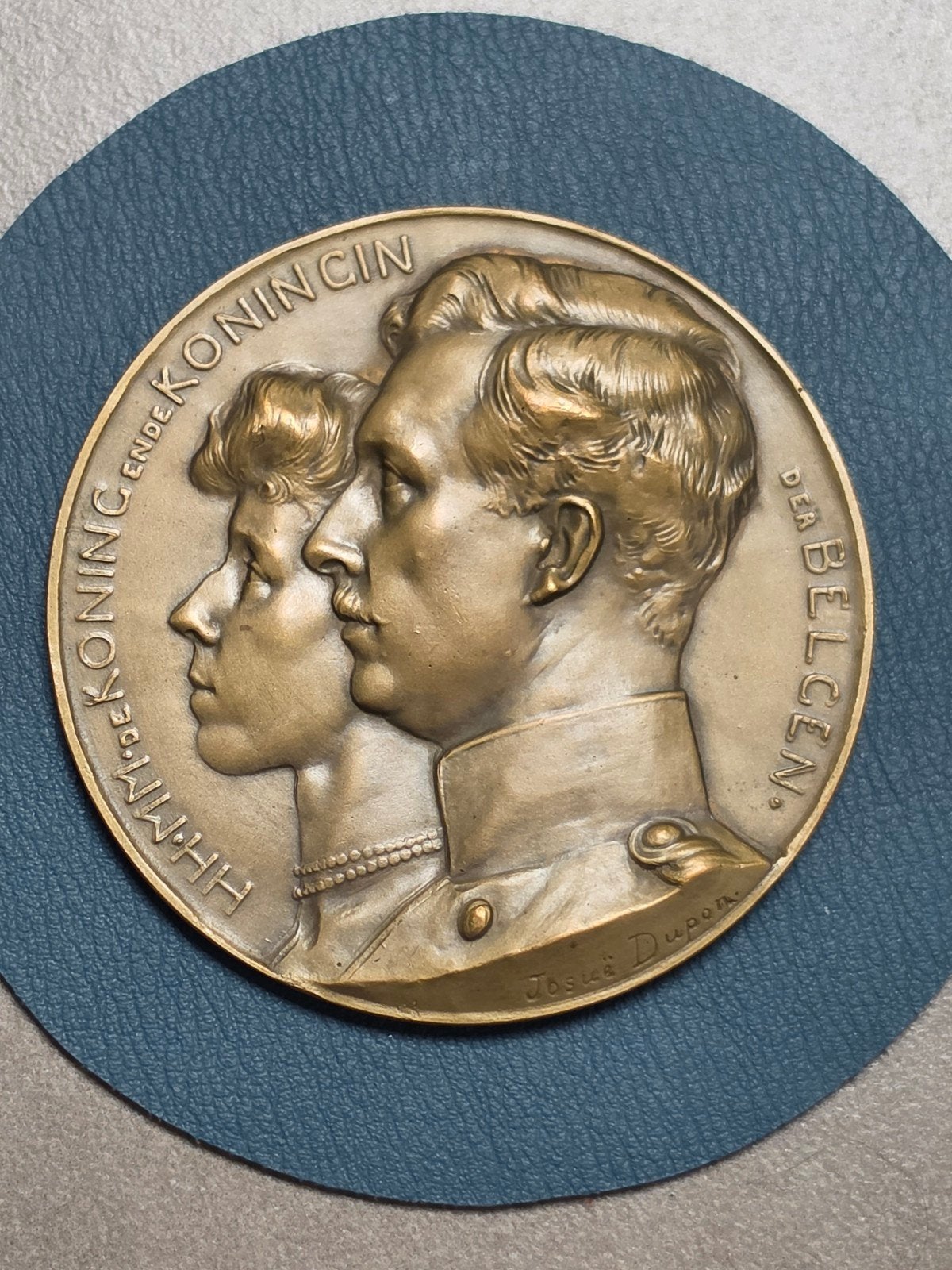 Medaille Albert & Elisabeth Blijde Intrede Antwerpen 1912, Ophalen of Verzenden