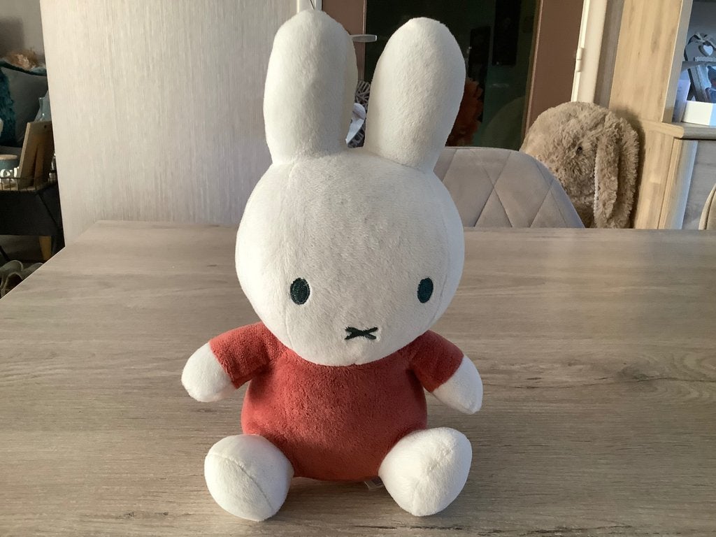 Nijntje pluche character (Rammelaar) (25 cm), Konijn, Nijntje, Ophalen of Verzenden, Zo goed als nieuw