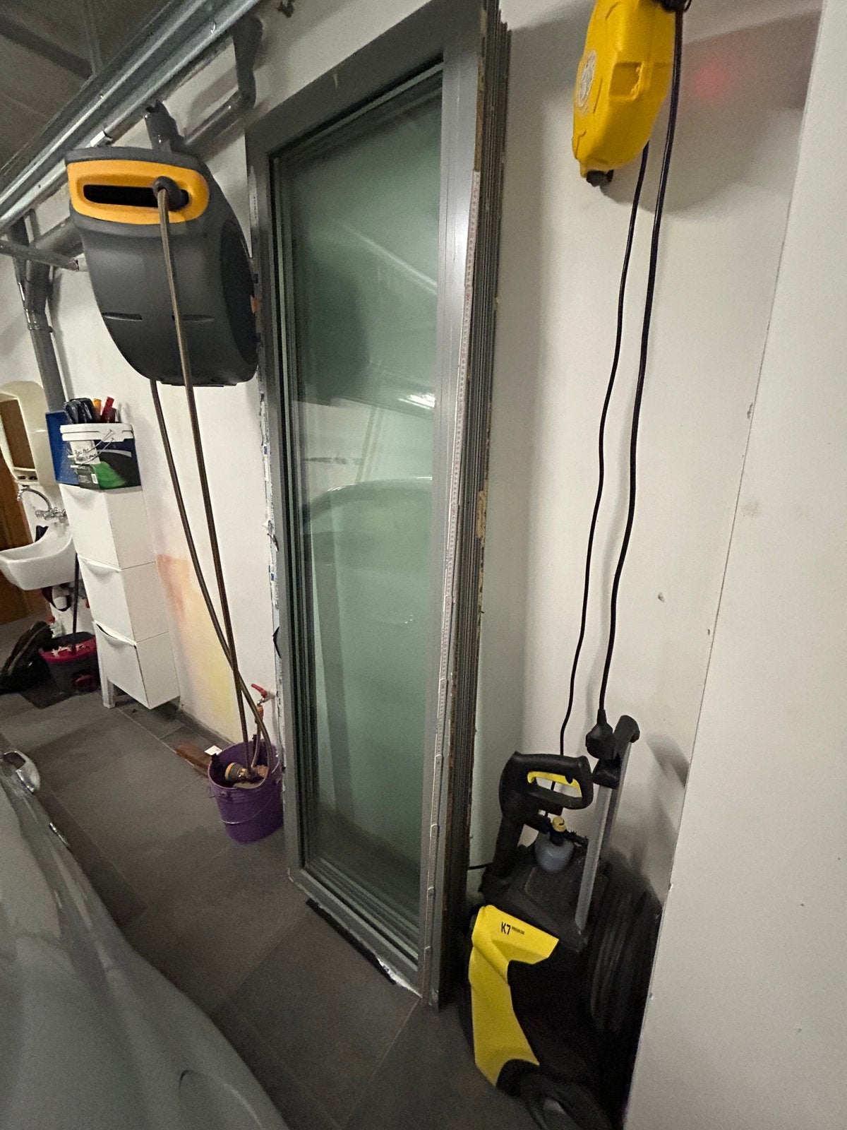 Châssis aluminium double vitrage 1.0w, Double vitrage, 160 cm ou plus, Comme neuf, Enlèvement