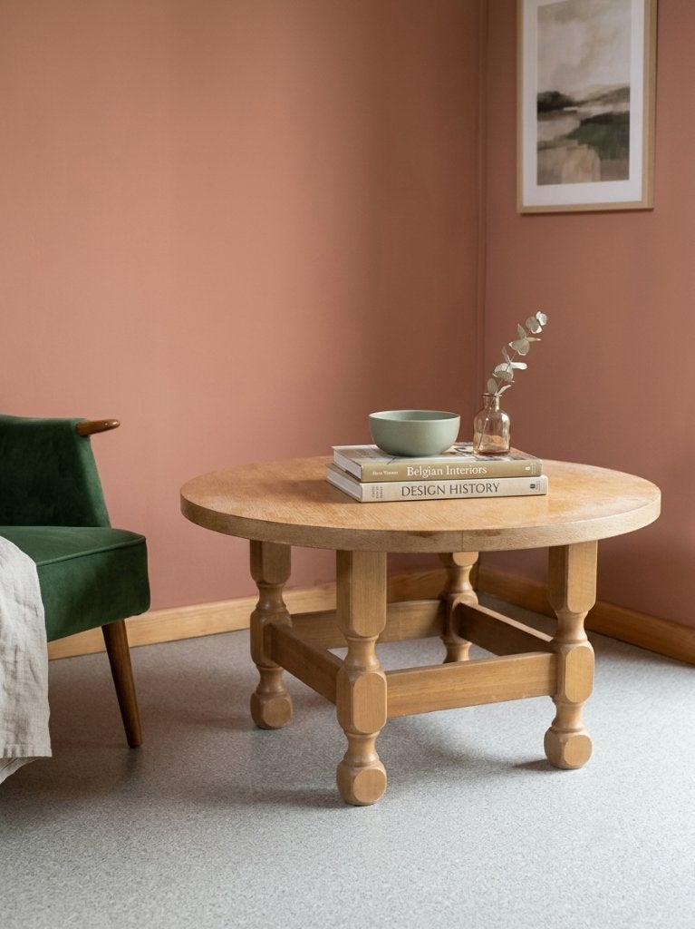 table basse en bois rond massif, Rond, 50 à 100 cm, Enlèvement, Utilisé
