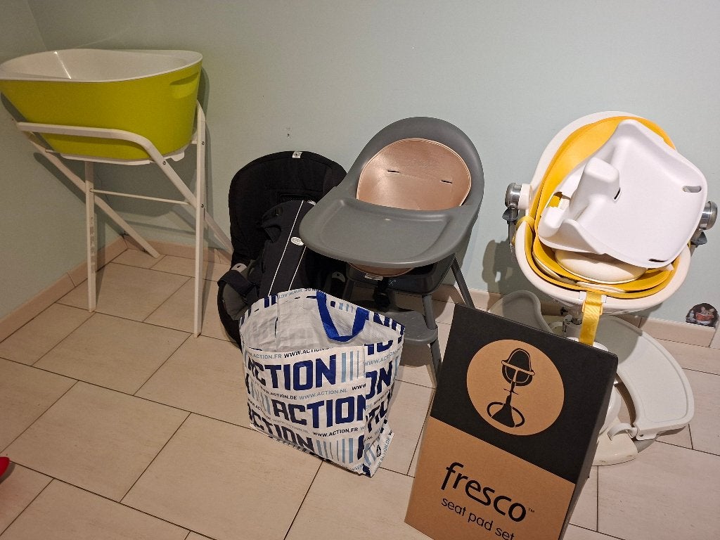 Babystoelen Bloom en Quax plus kinderbad, Kinderen en Baby's, Ophalen of Verzenden, Zo goed als nieuw