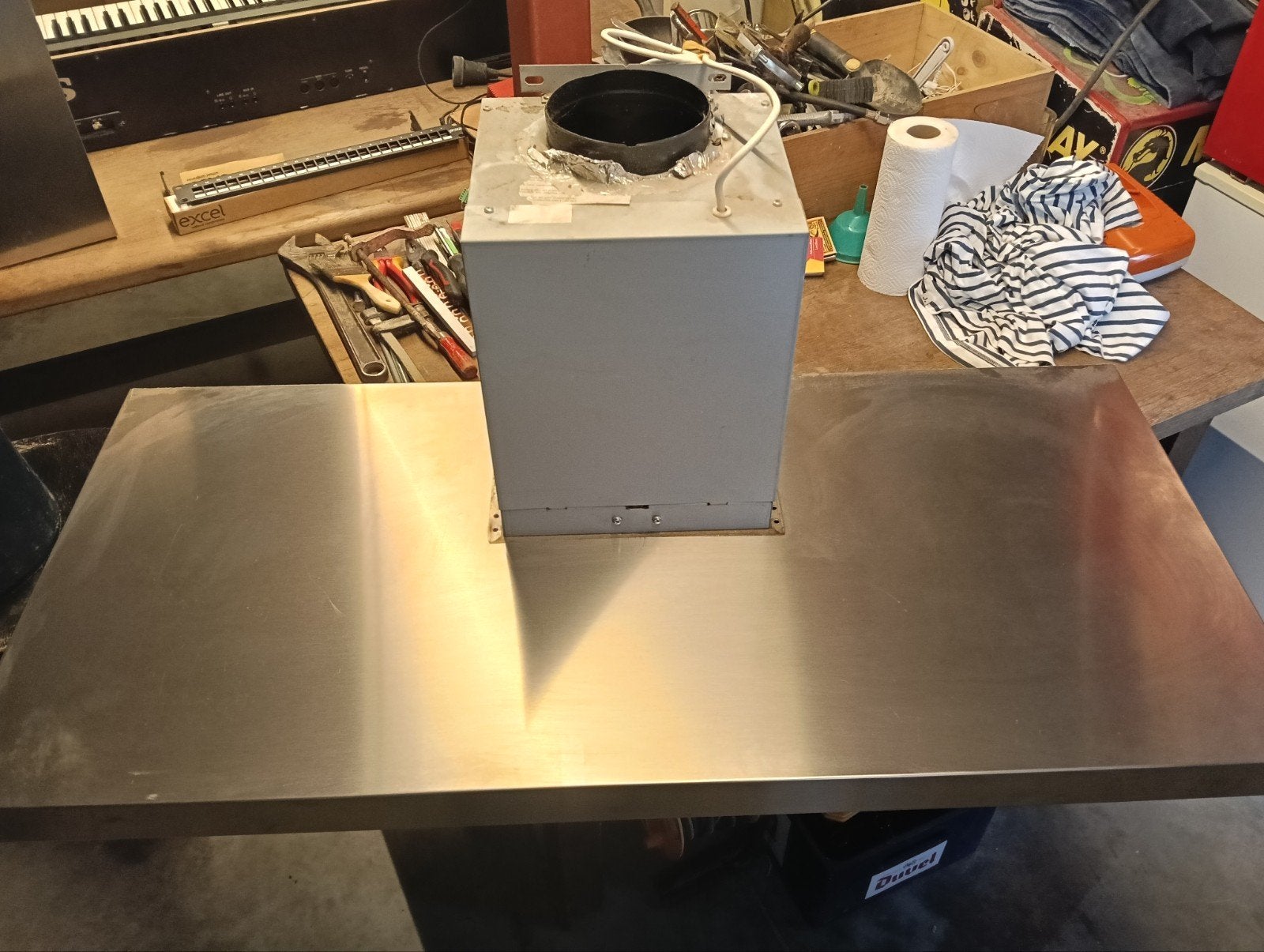 Hotte aspirante Novy en inox 1m20 de large et 55 cm de profo, Electroménager, Enlèvement, Comme neuf, Autoportant