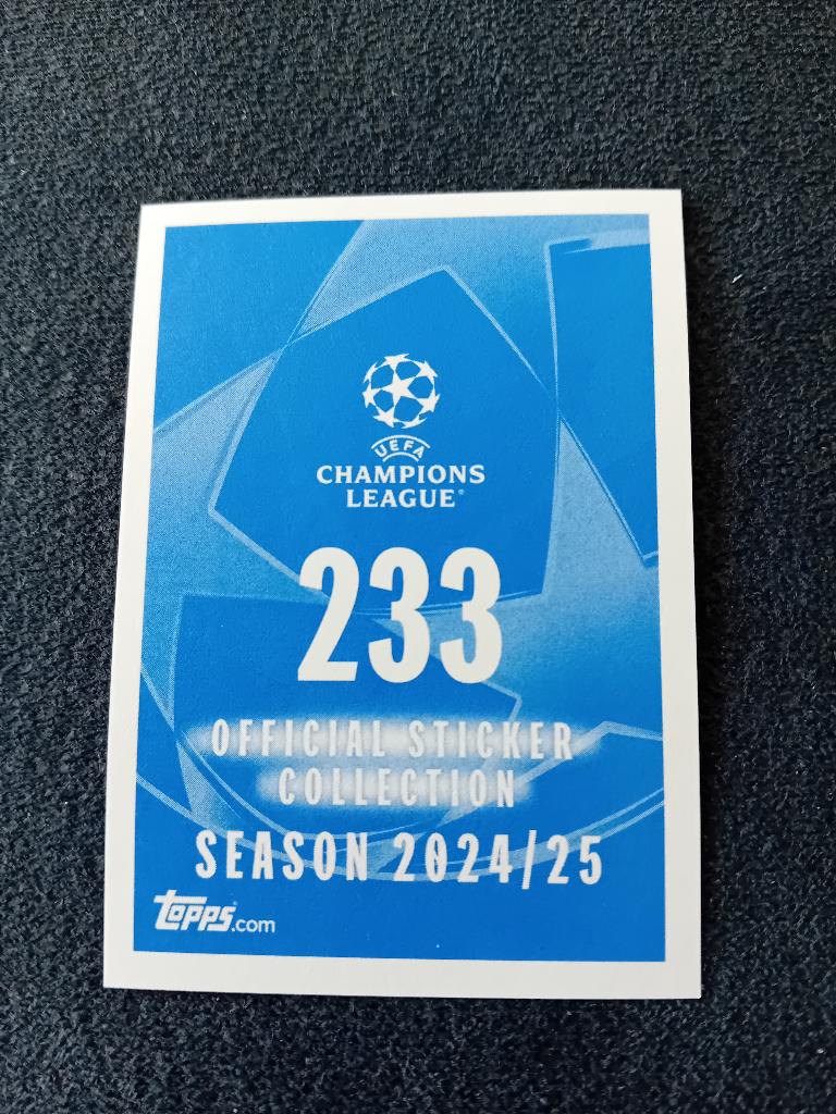 Sticker Topps 24/25 nr 233, Enlèvement ou Envoi, Neuf, Autocollant