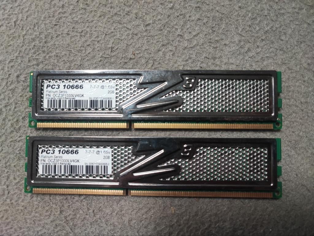 Ram ddr3 2x2gb, Enlèvement, DDR3