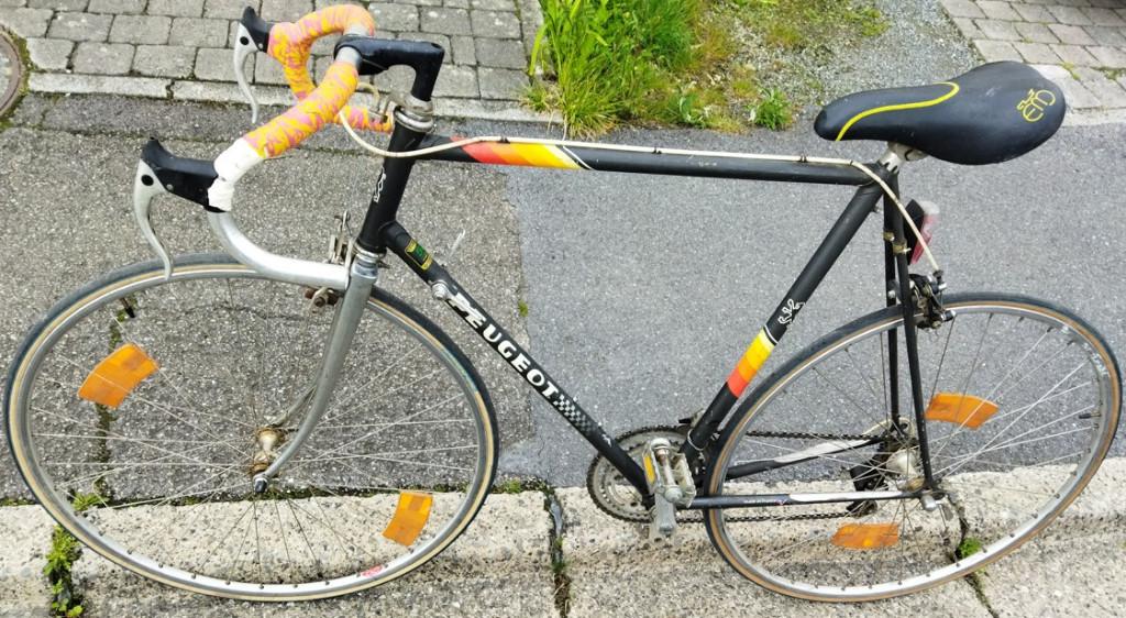 Vélo de course vintage Peugeot, Autres marques, 10 à 15 vitesses, Frein sur jante, Enlèvement