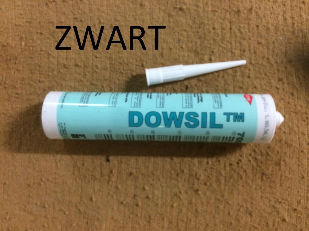 Dowsel 7091 siliconenlijm, ZWART, voor kunststoffen., Doe-het-zelf en Bouw, Isolatie en Afdichting, Ophalen, Nieuw, Overige materialen