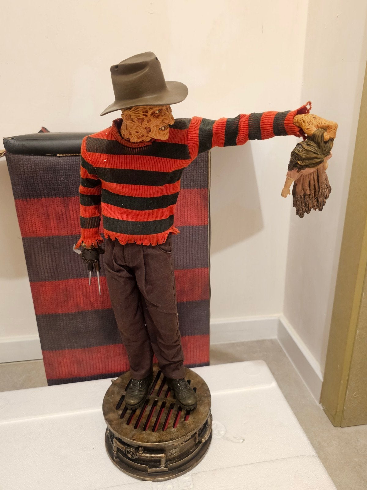 Sideshow Freddy Krueger  1/4 statue, Collections, Cinéma & Télévision, Enlèvement ou Envoi