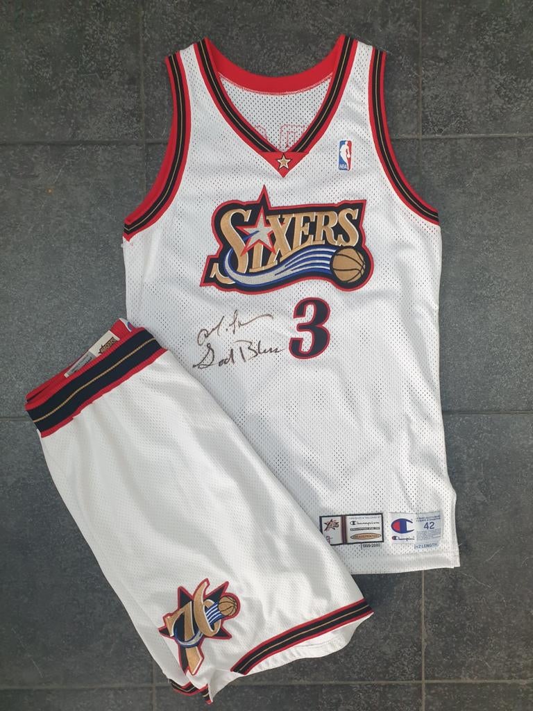 Gameworn NBA Jersey - Allen Iverson, 2000, Sport en Fitness, Ophalen of Verzenden