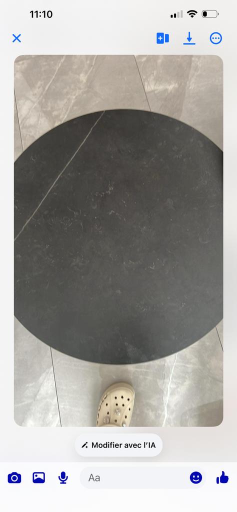 Tables basse sou garanti, Huis en Inrichting, Tafels | Salontafels, Ophalen, Overige materialen, 50 tot 100 cm, Rond