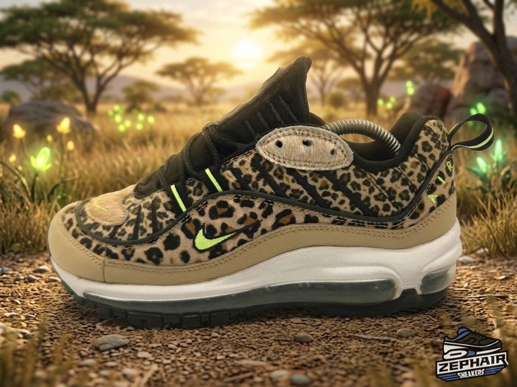 Nike Air Max 98 'Leopard' EU38 2018, Verzenden, Beige, Nike, Sneakers