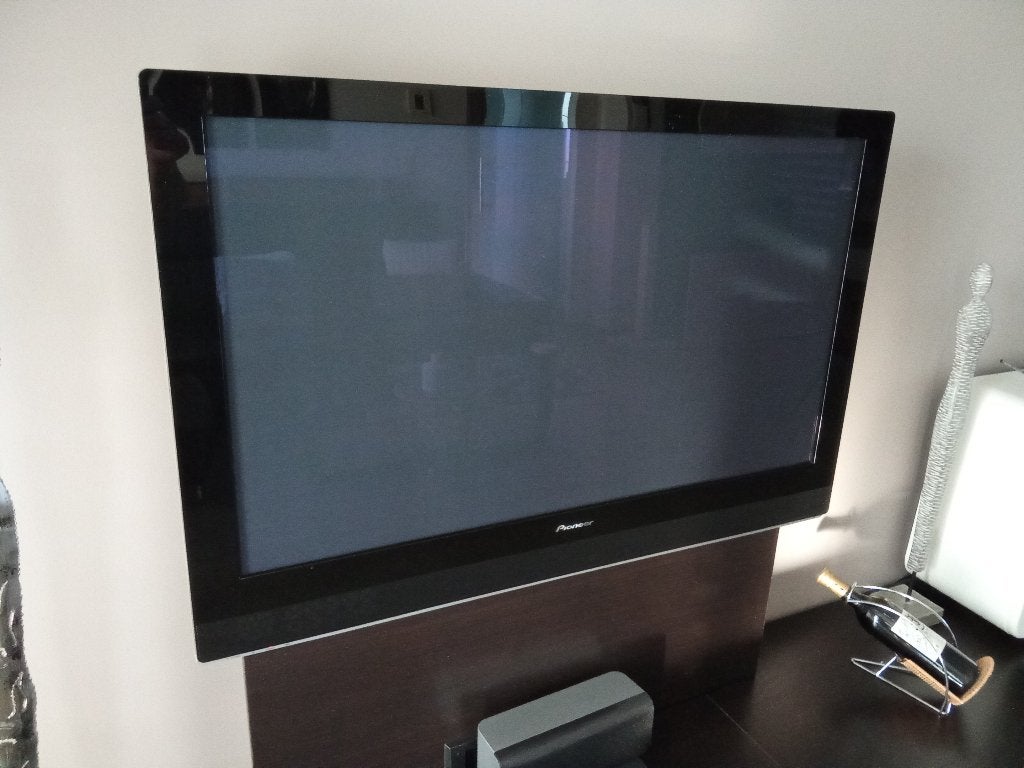 TV Pioneer (incl wandbeugel), Audio, Tv en Foto, Televisies, Ophalen, Gebruikt, HD Ready (720p), 80 tot 100 cm