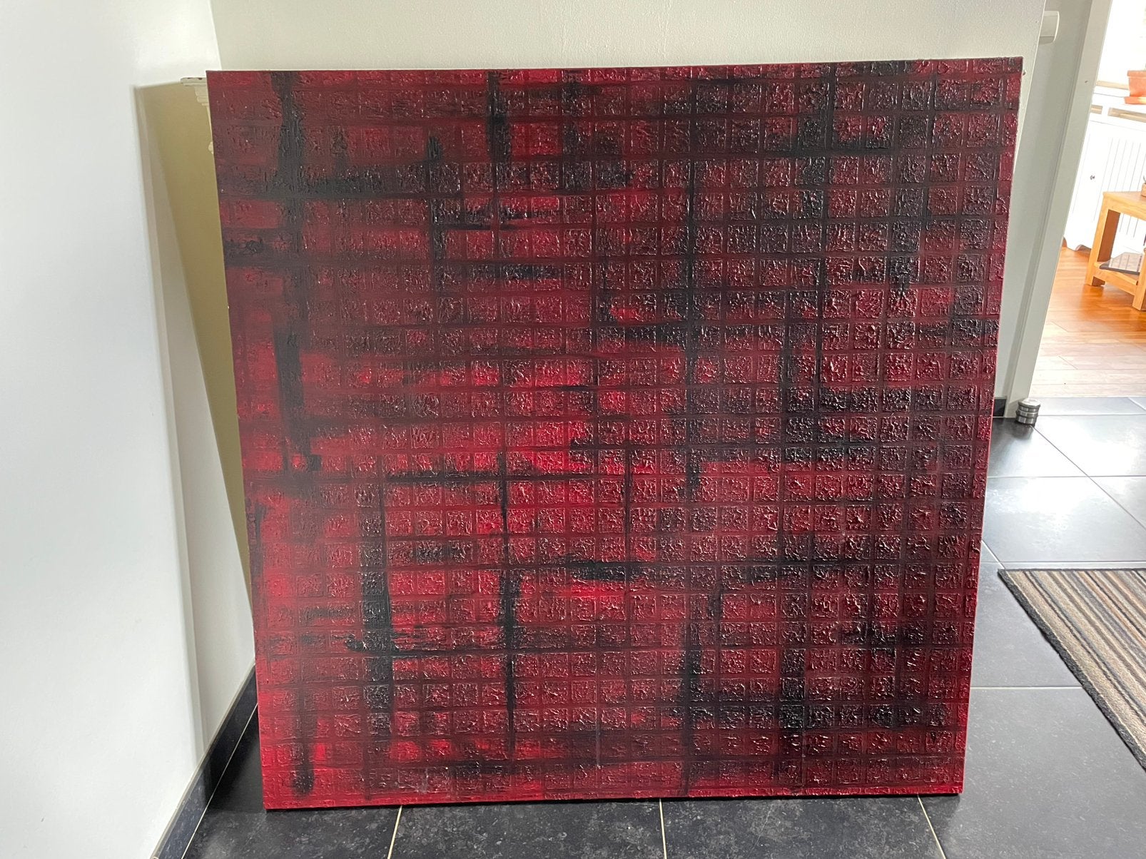 Belgisch Abstract Kunstwerk, Enlèvement