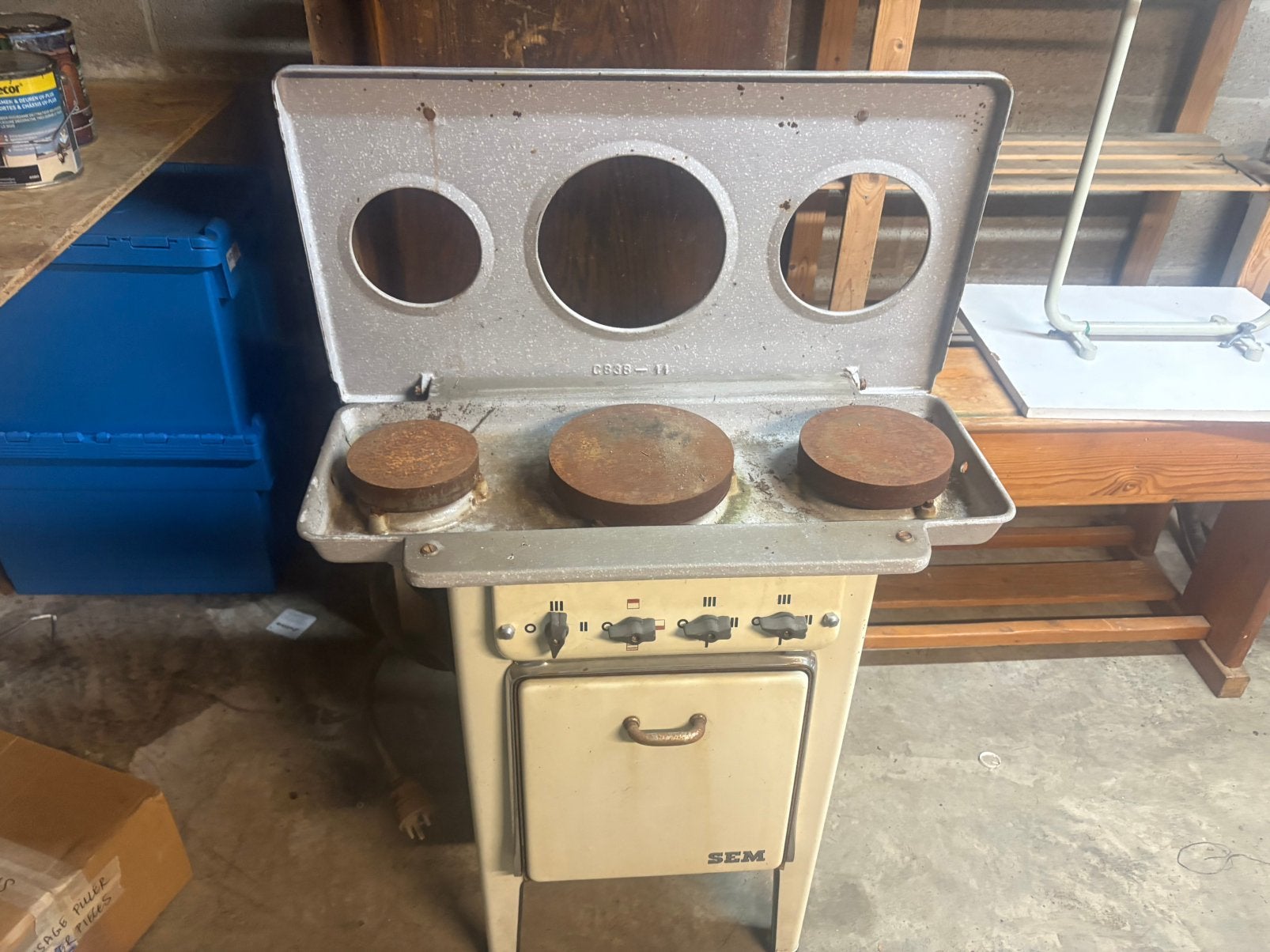 Vintage kookvuur, Elektronische apparatuur, Ophalen, Gebruikt