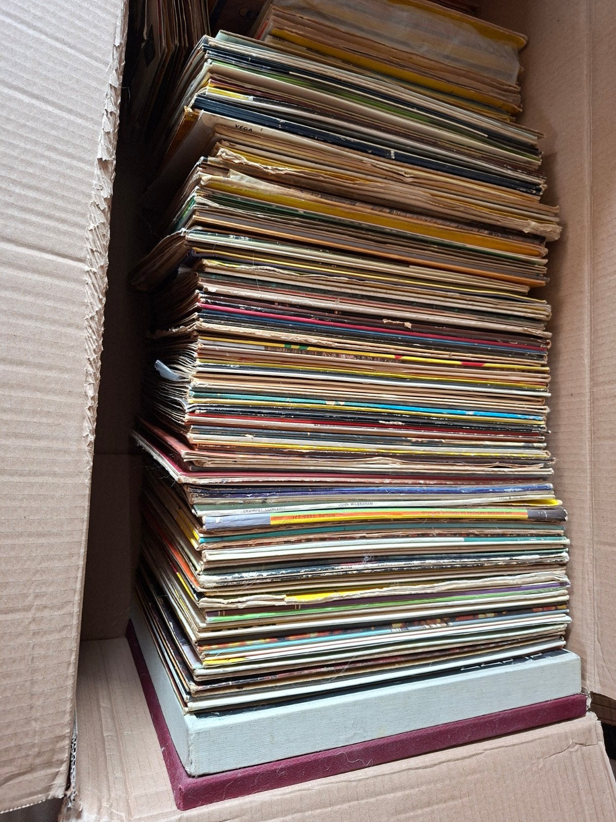 Lot volledige doos met vinyl plaaten, Enlèvement