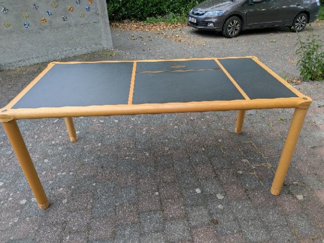 Studeertafel, Huis en Inrichting, Tafels | Eettafels, Ophalen, Gebruikt, 150 tot 200 cm, Rechthoekig