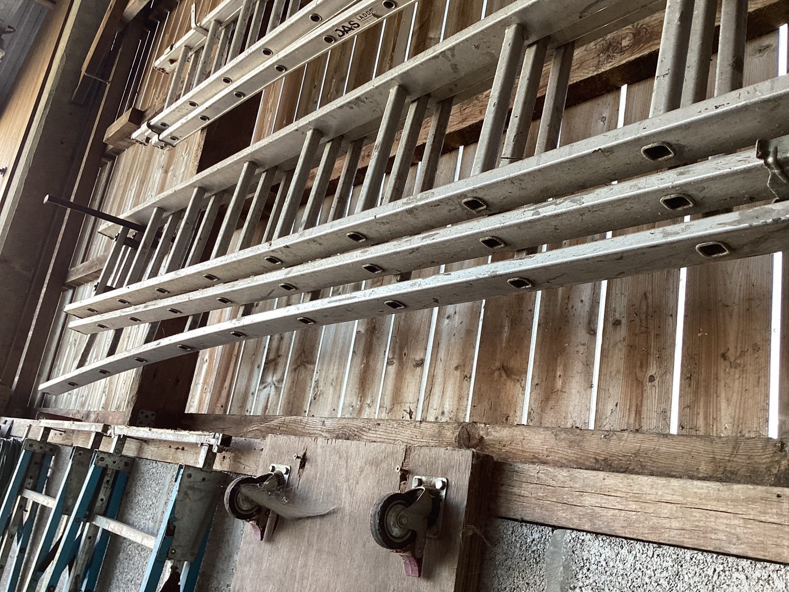 Aluminium ladder  in 3delen, Ophalen, Zo goed als nieuw, Ladder