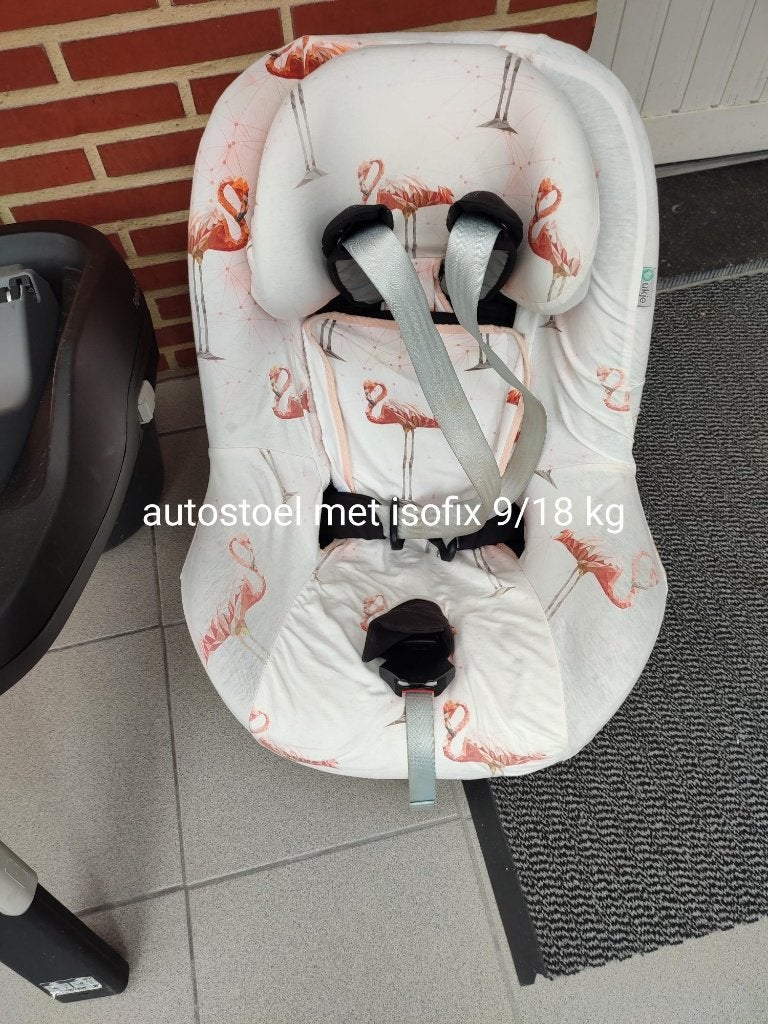 Autostoel met isofix en twee beschermhoezen., Autres marques, Mode veille, Enlèvement, Utilisé
