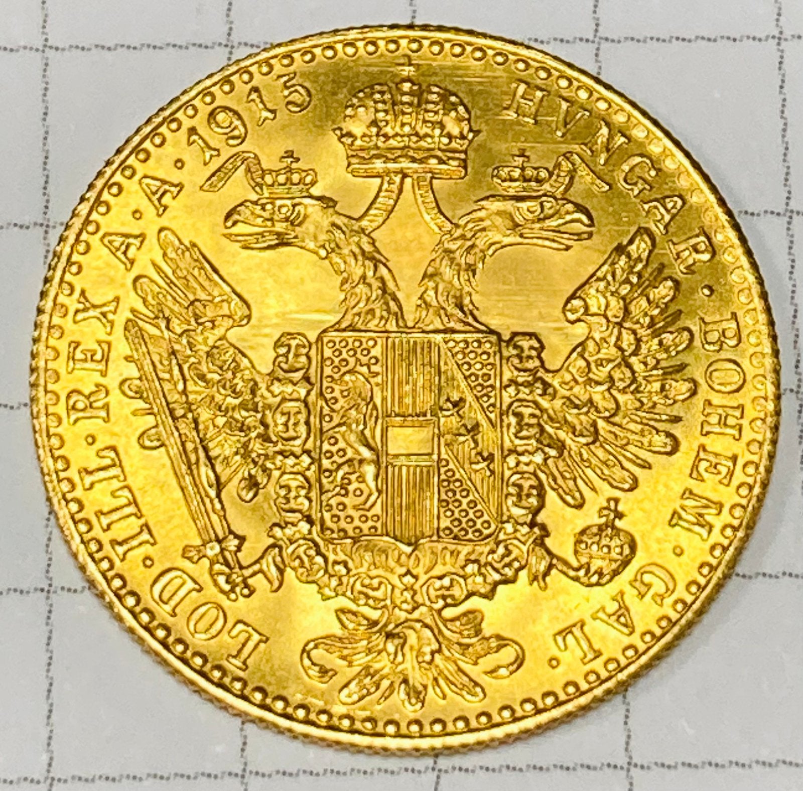 Golden 1 Ducat 1915 Autriche, Timbres & Monnaies, Enlèvement ou Envoi, Autriche, Monnaie en vrac, Or