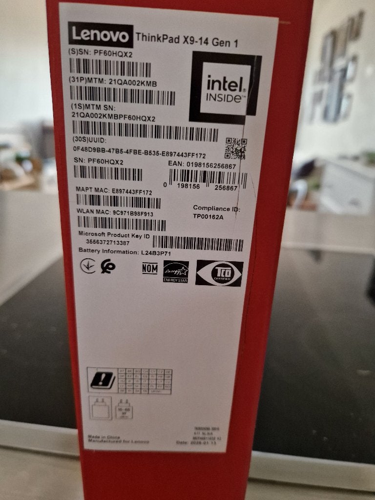 Lenovo ThinkPad X9-14 NIEUW IN DOOS, Computers en Software, Windows Laptops, Ophalen, 32 GB, Intel i7-processor, Nieuw