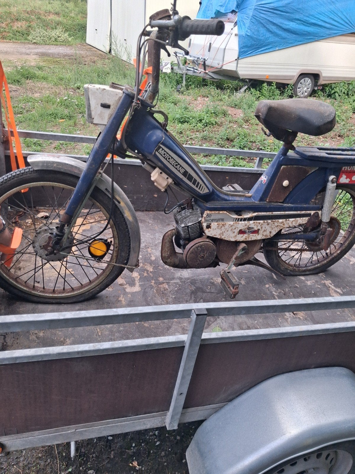 te koop mobilette motobecan blauw, Enlèvement, Utilisé, Classe A (25 km/h), Autres modèles