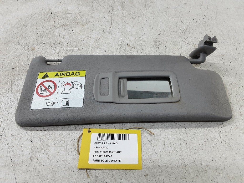 ZONNEKLEP RECHTS BMW 1 serie (F40) (01-2019/-), Auto-onderdelen, Gebruikt, Mevr. I. Hauben, BMW, Rue de l'Espoir 34 34
4030  GRIVEGNÉE, BE