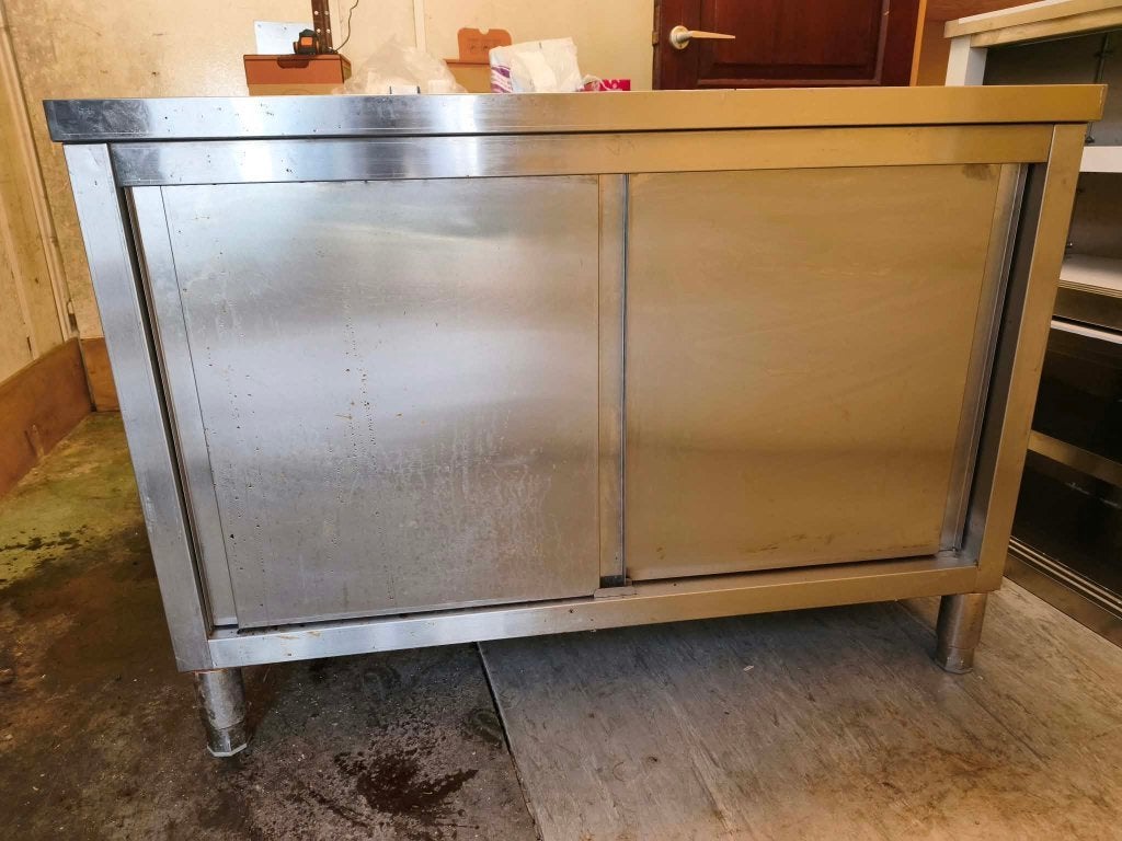 armoire de cuisine en inox, Enlèvement, Utilisé, Autres types