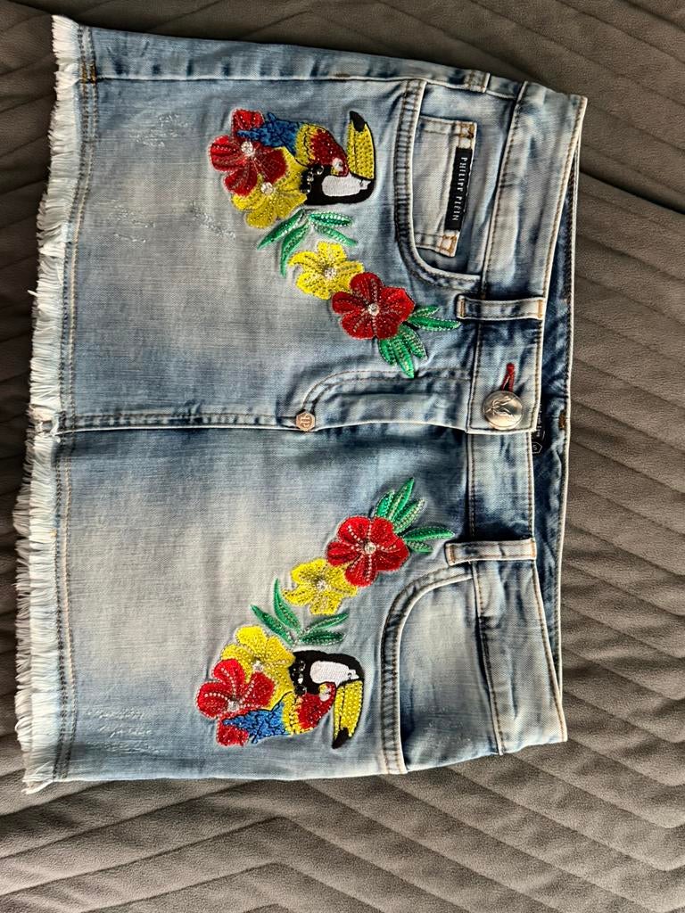 Philipp Plein mini jeansrok – nieuw – maat s, Kleding | Dames, Ophalen