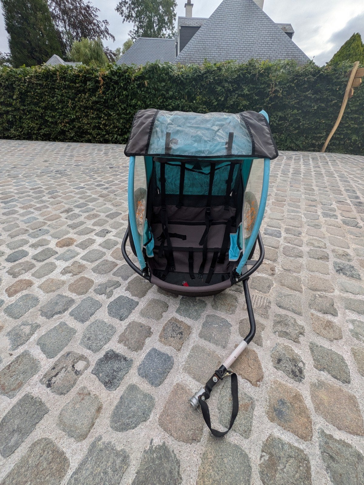 chariot remorque pour vélo deux places, 40 à 60 kg, Pliable, Enlèvement, Utilisé