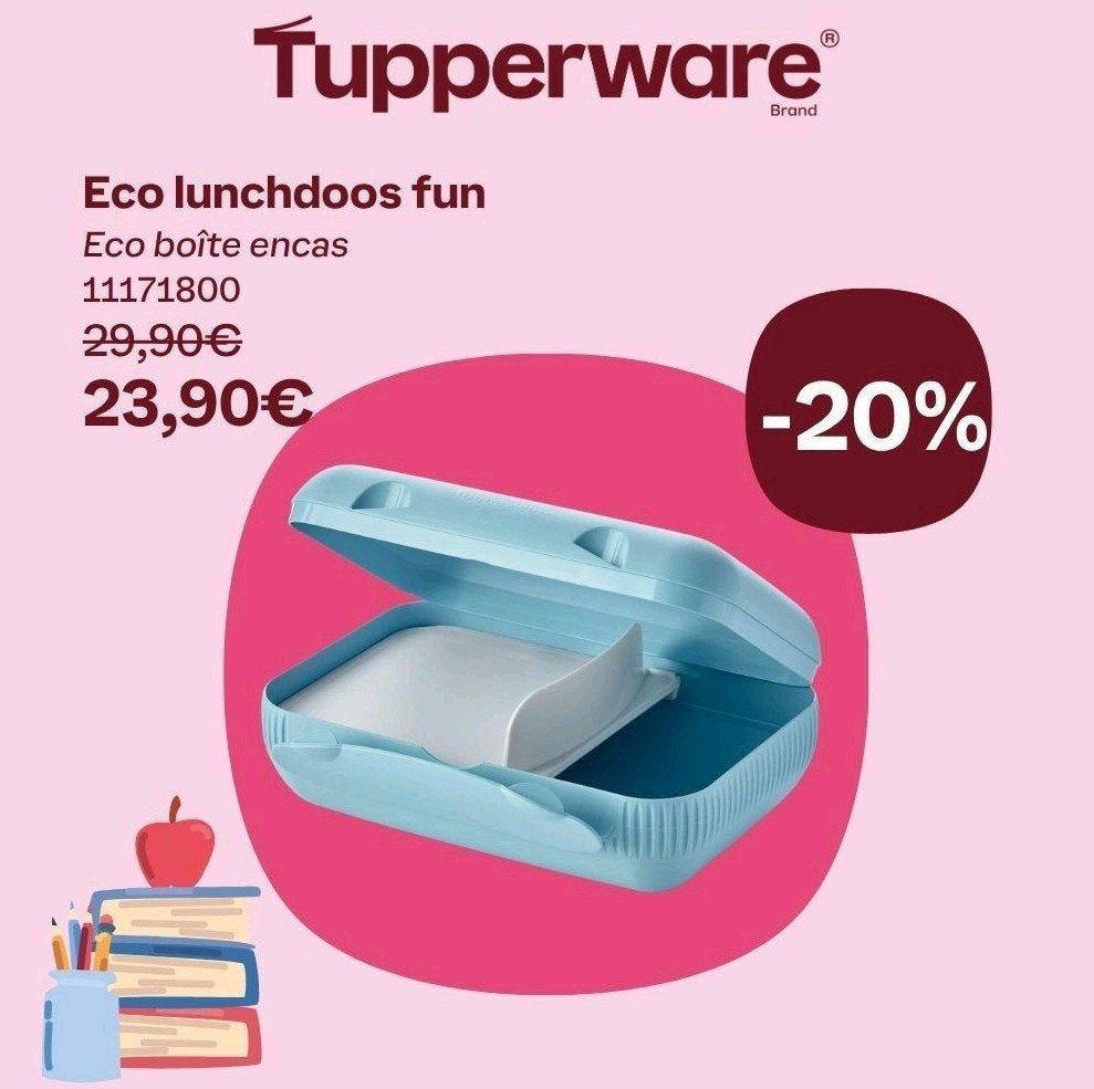 Tupperware eco lunchdoos fun, Ophalen of Verzenden, Nieuw