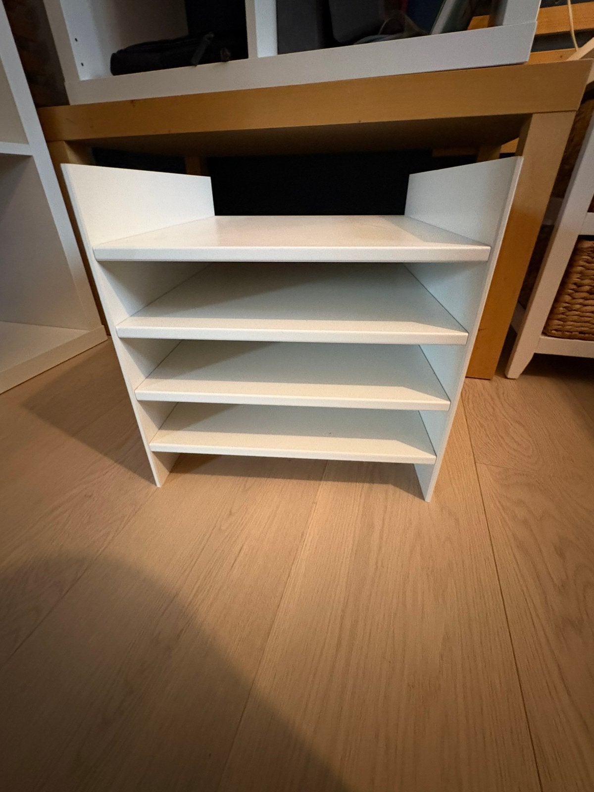IKEA KALLAX inzet met legplanken – wit, Enlèvement, Comme neuf