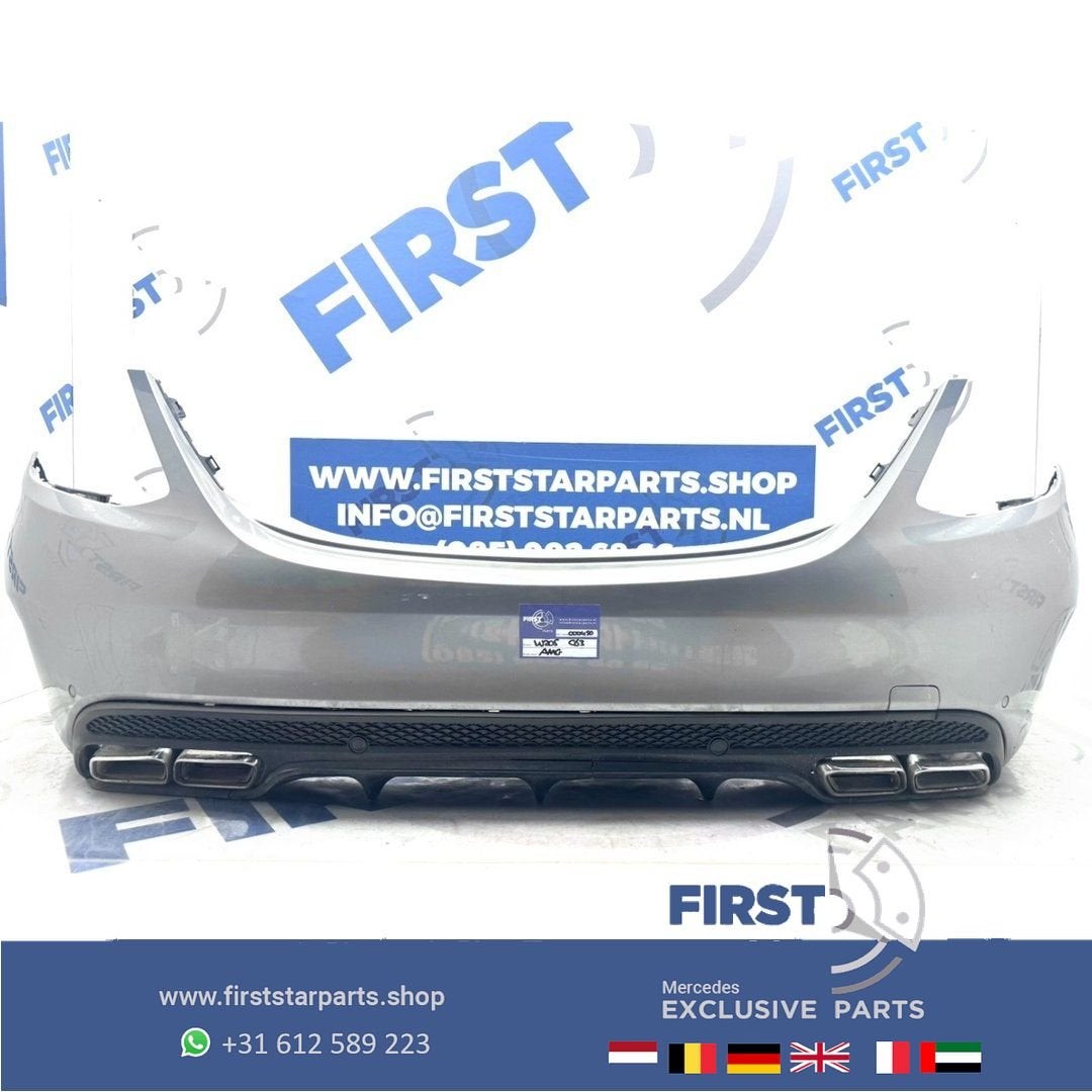 W205 C63 AMG ACHTERBUMPER + DIFFUSER Mercedes C Klasse 63 20, Arrière, Utilisé, -, -