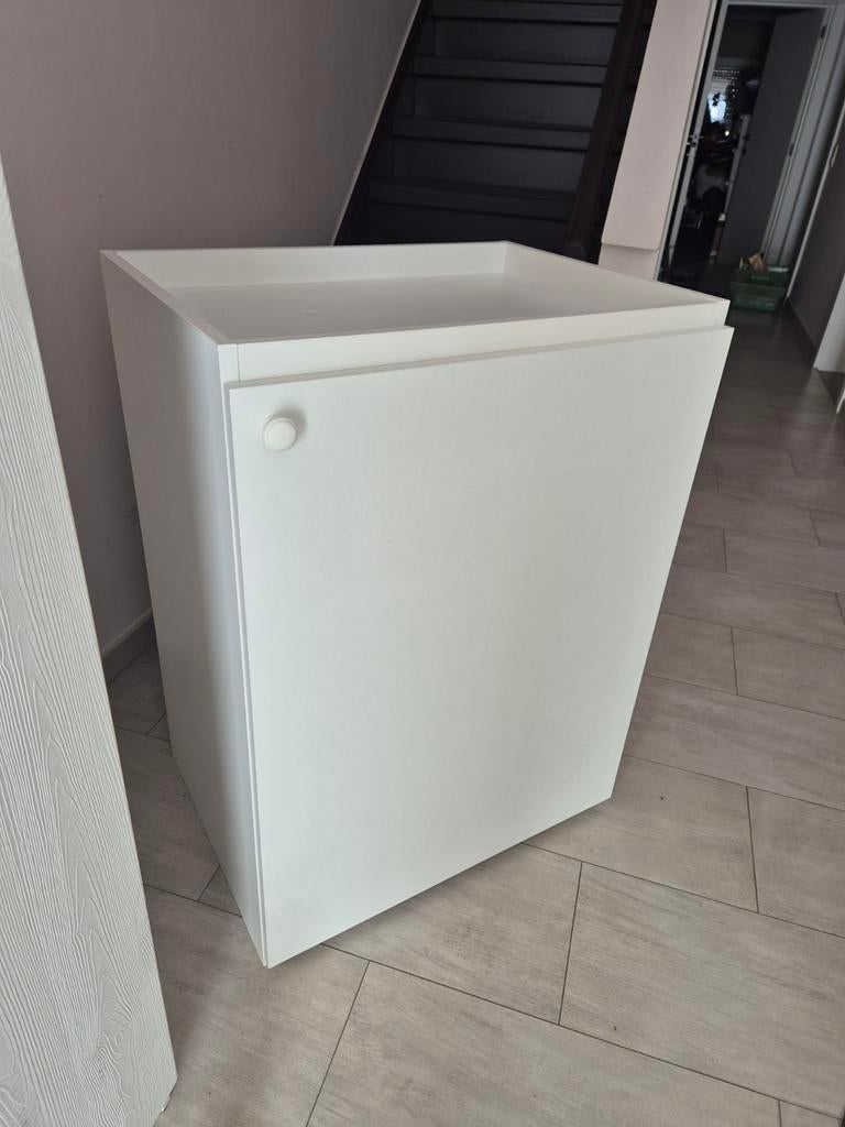 Witte opbergkast 70x95,5x52,5, Huis en Inrichting, Kasten | Overige, Ophalen, Gebruikt