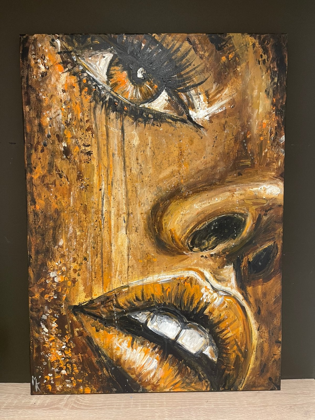 Peinture abstraite puissante Mk Art, Enlèvement