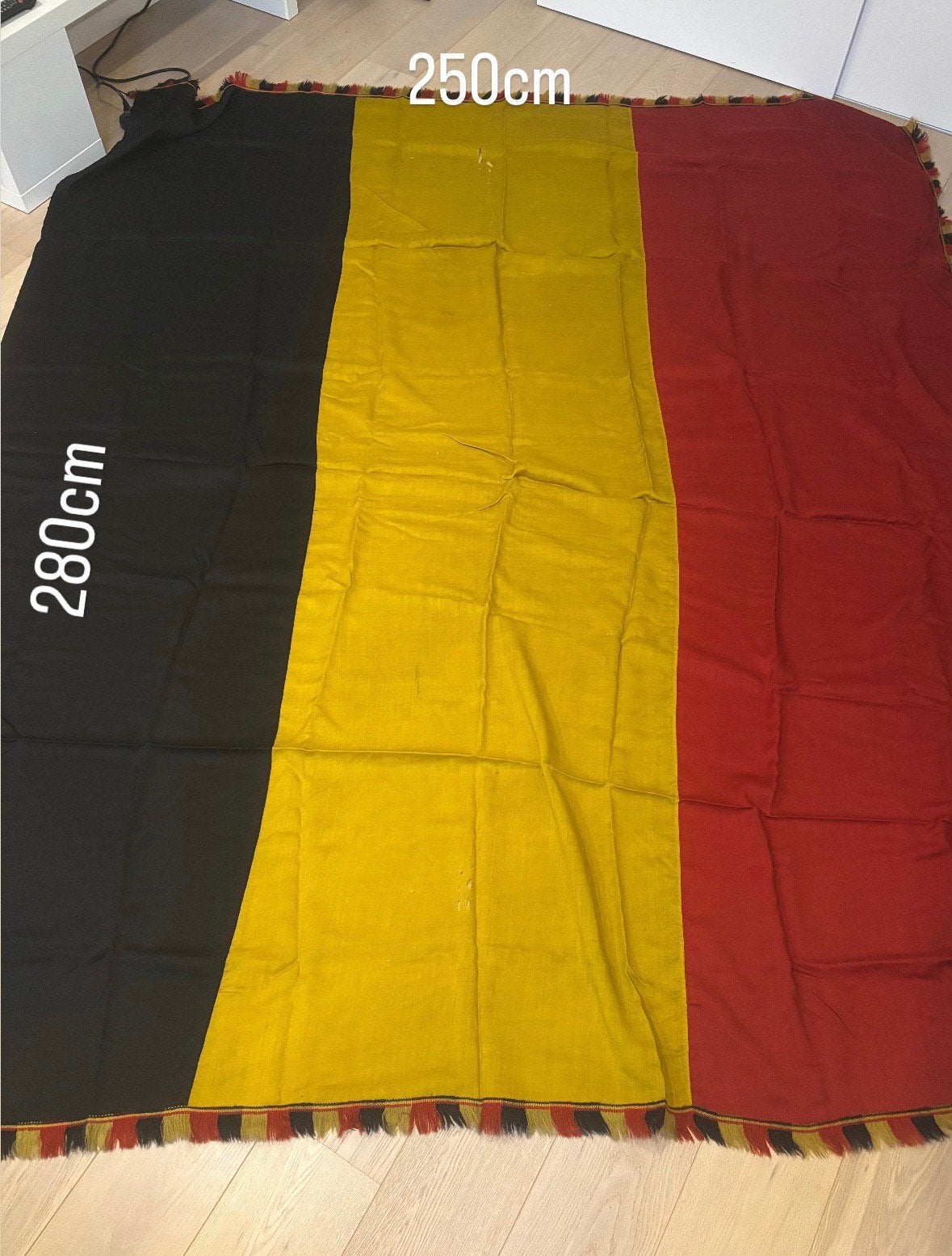 Belgsche Vlag., Ophalen, Gebruikt