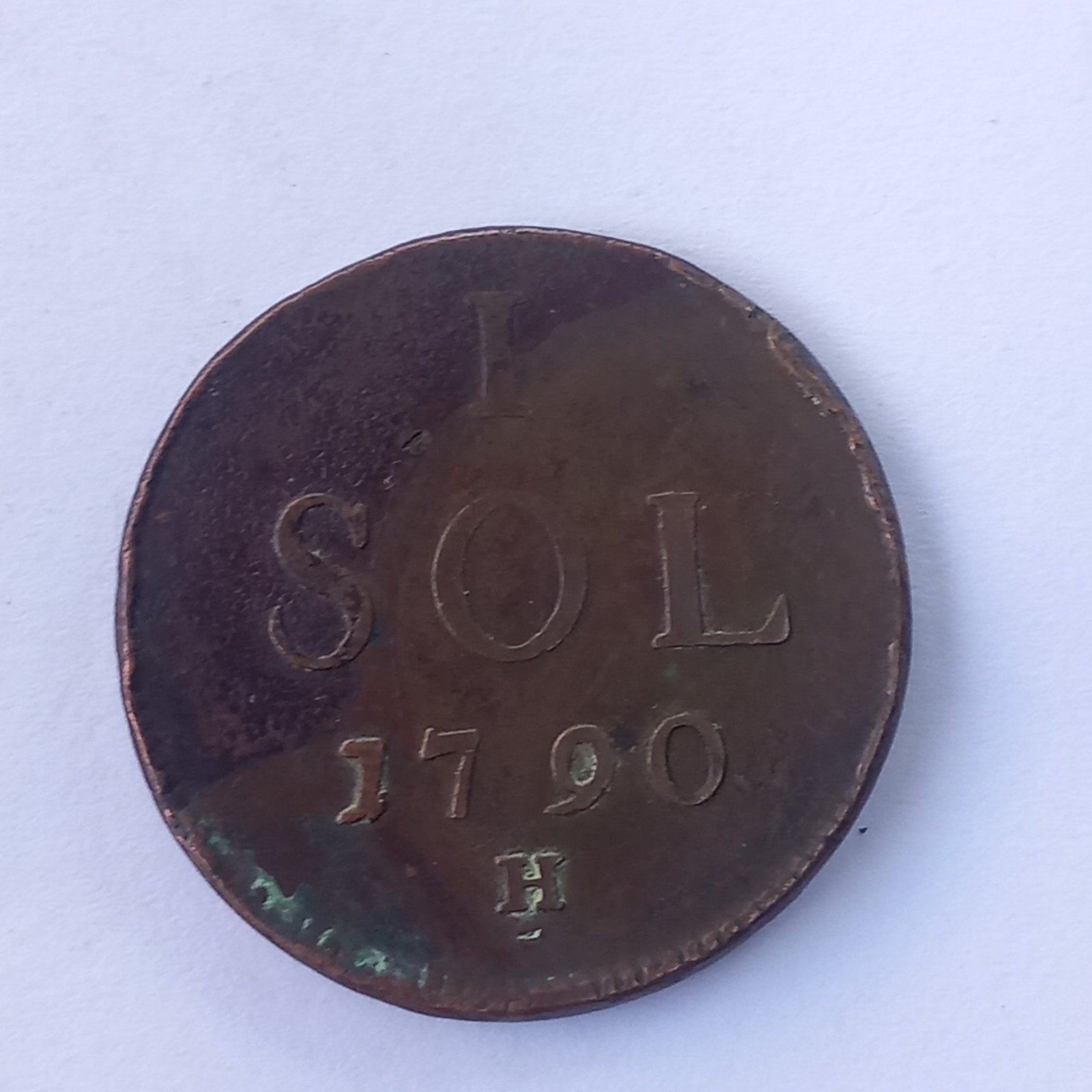  1 SOL LUXEMBURG LEOPOLD II 1790 H, Ophalen of Verzenden