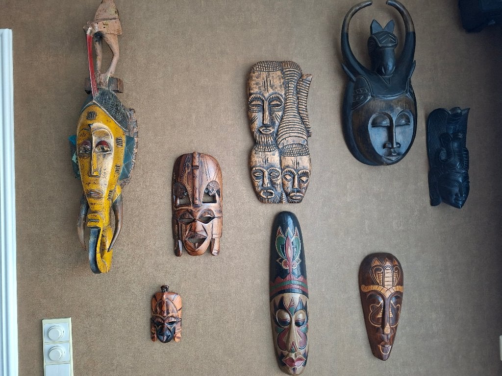 Afrikaanse maskers, Antiek en Kunst, Afrika, Masker, Handgemaakt, Ophalen