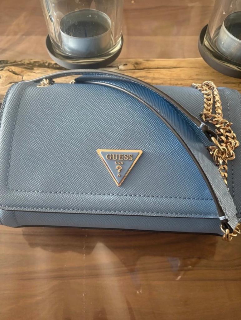 Handtas Guess, Ophalen, Zo goed als nieuw, Blauw, Handtas
