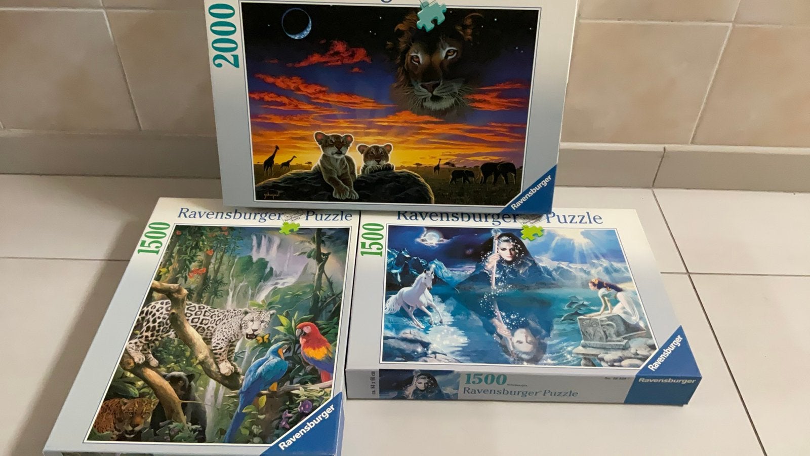Grote puzzels, Ophalen, Meer dan 1500 stukjes, Zo goed als nieuw, Legpuzzel