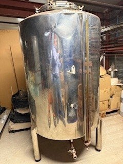 Opslag tank inox 1000 liter, Ophalen, Gebruikt