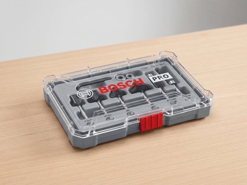 Bosch PRO frezenset 6-delig voor kanten en profielen, Ophalen of Verzenden, Nieuw, Overige soorten, Bosch