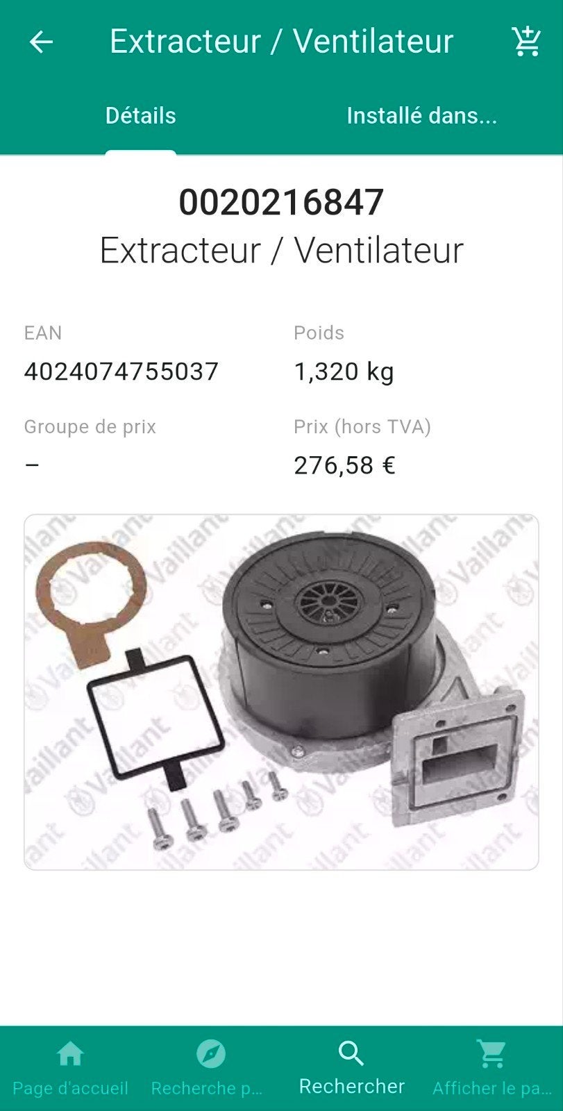 Extracteur/Ventilateur Vaillant ecoTEC Pure (100% Neuf), Enlèvement ou Envoi, Neuf