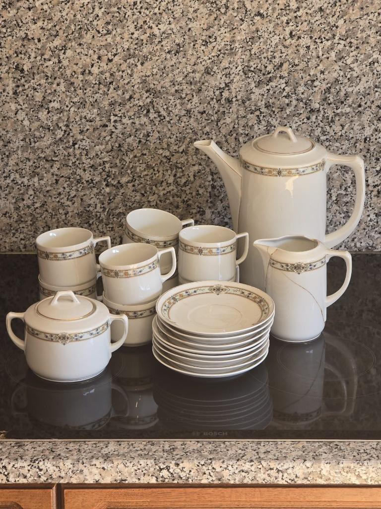 vintage koffieservies - 8 personen, Ophalen