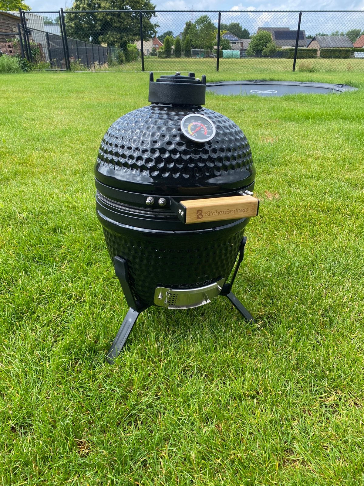 Keramische kamado bbq (13inch), Tuin en Terras, Houtskoolbarbecues, Ophalen, Zo goed als nieuw