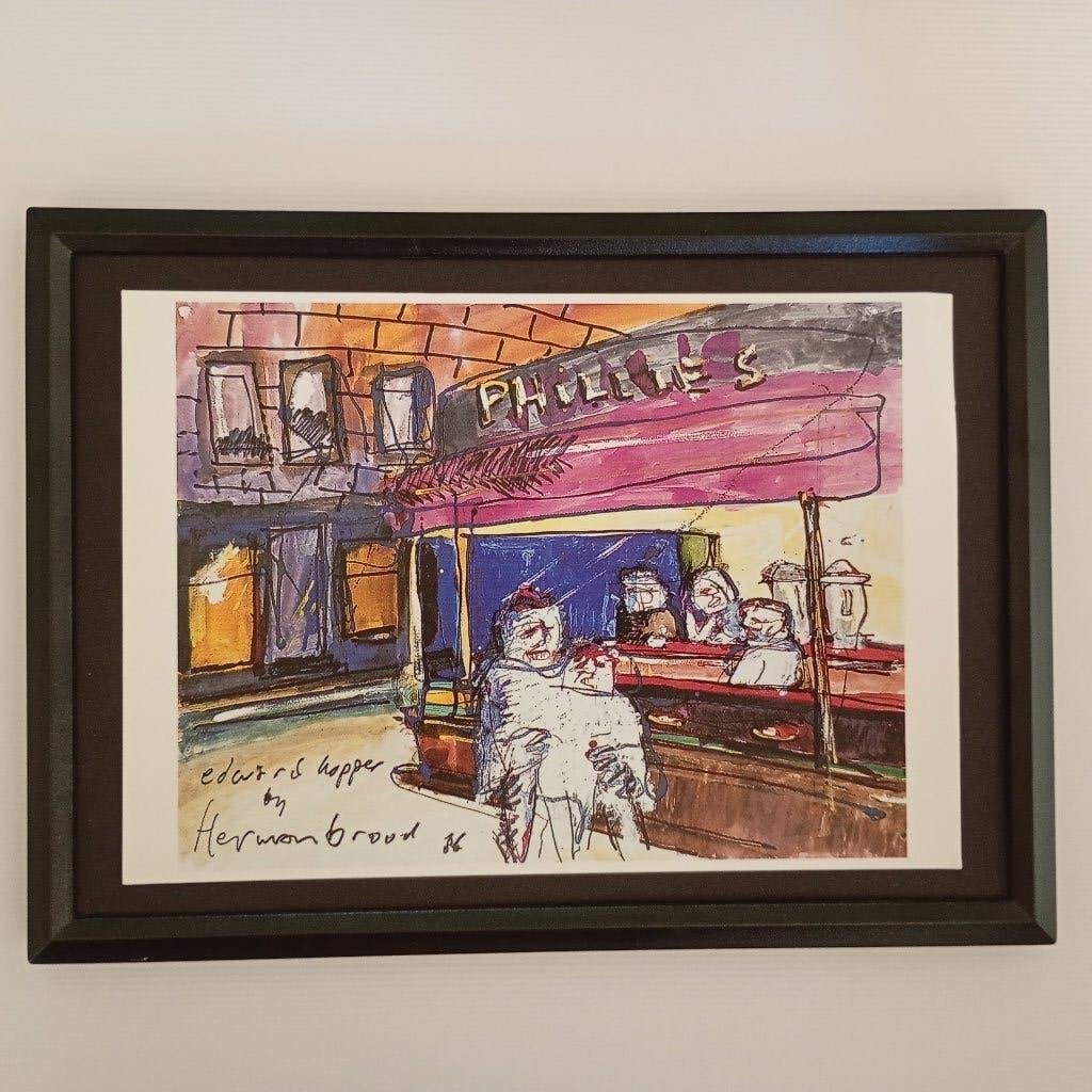 Edward Hopper - Herman Brood, Ophalen of Verzenden, Overige onderwerpen, Offsetdruk