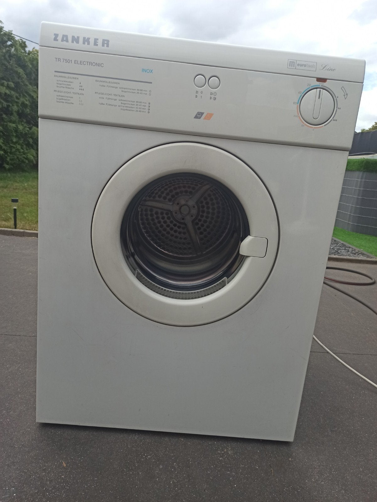droogkast zanker electronic, Elektronische apparatuur, Droogkasten, Ophalen, 6 tot 8 kg, Luchtafvoer, Voorlader