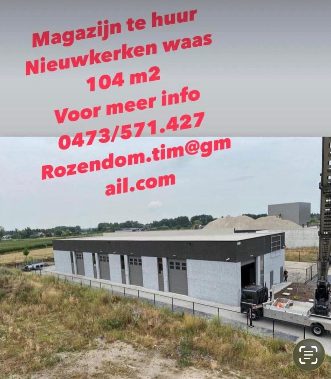 Magazijn te huur Nieuwkerken-Waas, Immo, Provincie Oost-Vlaanderen