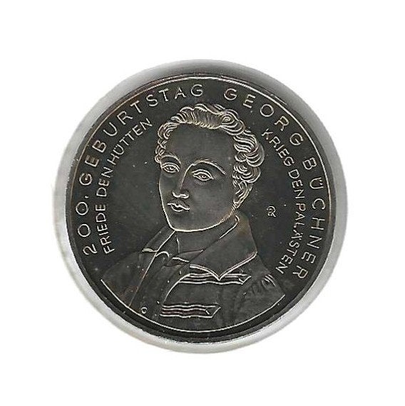 Duitsland, 10 Euro 2013 F, Georg Büchner., Timbres & Monnaies, Enlèvement ou Envoi, Allemagne, 10 euros, Monnaie en vrac